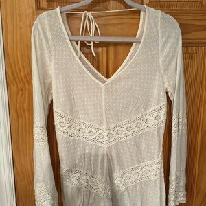 Free people tunic long sleeve cover up